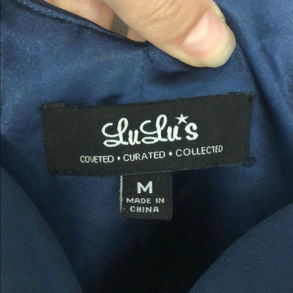 Lulus Ocean of Elegance Navy Blue Maxi Dress - Picture 3 of 8